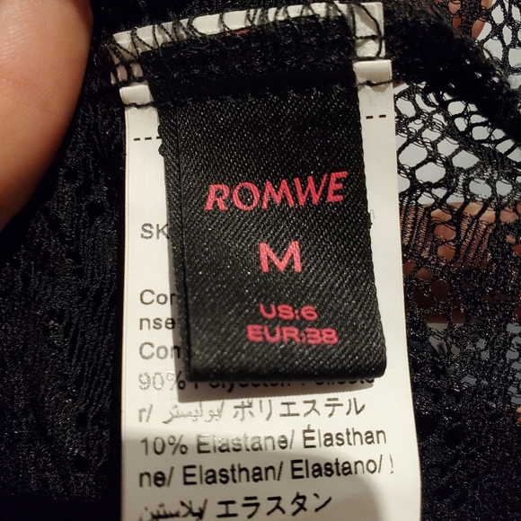 Dark Boho Lace & Mesh Open Bell Sleeve Tank w Butterfly Design on Back - Picture 7 of 7